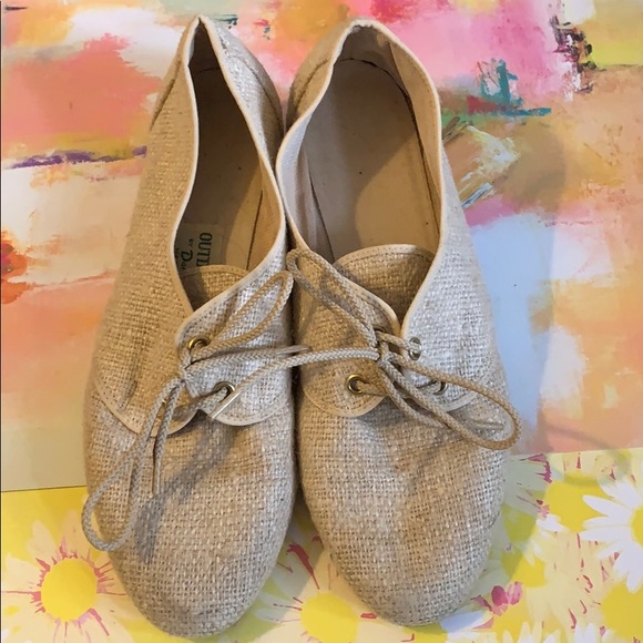 🛍Vintage Wicker Style Women Beige Wedges Size 5-6 - Picture 3 of 7